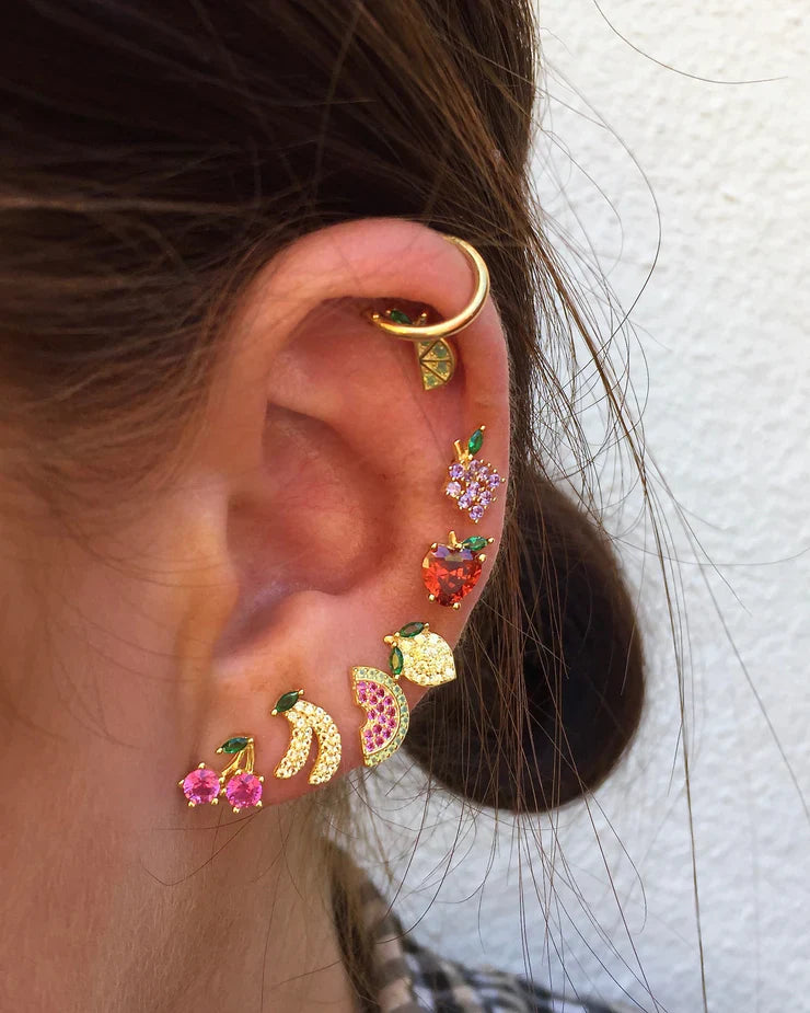 Watermelon Crystal Studs